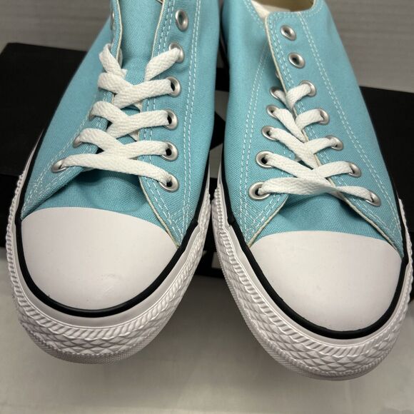 CONVERSE All Stars Low Top Bleached Aqua Unisex Men 10 Women 12 NEW in Box - Picture 3 of 7